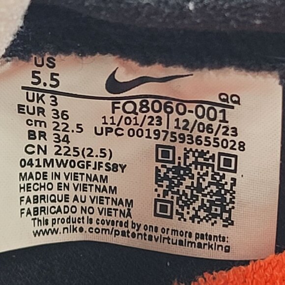 Nike Blazer Low '77 Vintage Women's Black Suede Shoes FQ8060-001 US Size 5.5 - Picture 8 of 8